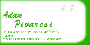 adam pivarcsi business card